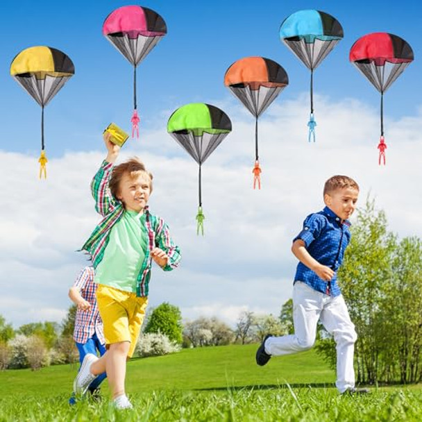 Wizzosivoor 36Pcs Parachute Toy, No Tangle Throwing Men, Hand Throw Army Man, 6 Colors - Party S, No Battery Or Assembly Required Wizzosivoor 36Pcs Parachute Toy, No Tangle Throwing Men, Hand Throw Army Man, 6 Colors - Party S, No Battery Or Assembly Required