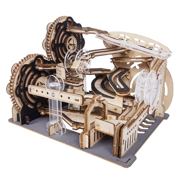 Wodgod Marble Run Set，3D Wooden Puzzles，Mechanical Wooden Marble Run Model For Adults Kit，Fun Diy Model Kit Crafts For Adults，Marble Game For Hobby Enthusasts