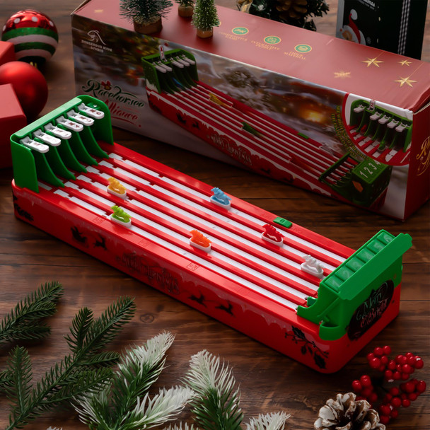 Wovnet 2 Set Horse Racing Game Electronic Horse Race Board Game With 6-Horse Portable Christmas Tabletop Toys For Party Family Adults Entertainment, Favor