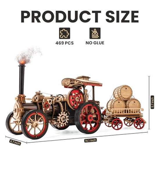 Wowood 3D Wooden Puzzles For Adults, Steam Locomotive Model Cars Kits For Adults, 3D Wood Puzzle Adult, Valentines Day Model Building Kits, Train/Hobbies/Crafts For Adults Kids Wowood 3D Wooden Puzzles For Adults, Steam Locomotive Model Cars Kits For Adults, 3D Wood Puzzle Adult, Valentines Day Model Building Kits, Train/Hobbies/Crafts For Adults Kids
