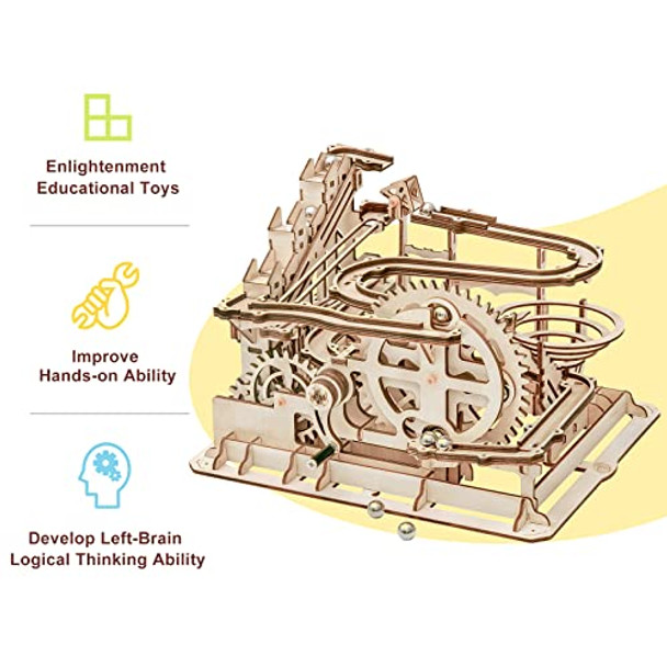 Wowood Marble Run 3D Puzzles Wooden Model Building Kits For Adults - Mechanical Puzzles Brain Teaser Educational Project Diy Crafts, For Adults Boys Ages 14+ (Pivot) Wowood Marble Run 3D Puzzles Wooden Model Building Kits For Adults - Mechanical Puzzles Brain Teaser Educational Project Diy Crafts, For Adults Boys Ages 14+ (Pivot)