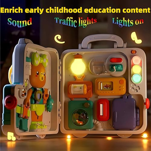 Xlpwta Montessori Toys For 1 Year Old,Baby Busy Boardsensory For Toddlers 1-3,Babyeducational Learning 12-18 Months, Plane For Toddlers For One Year Old Boys And Girls Birthday S