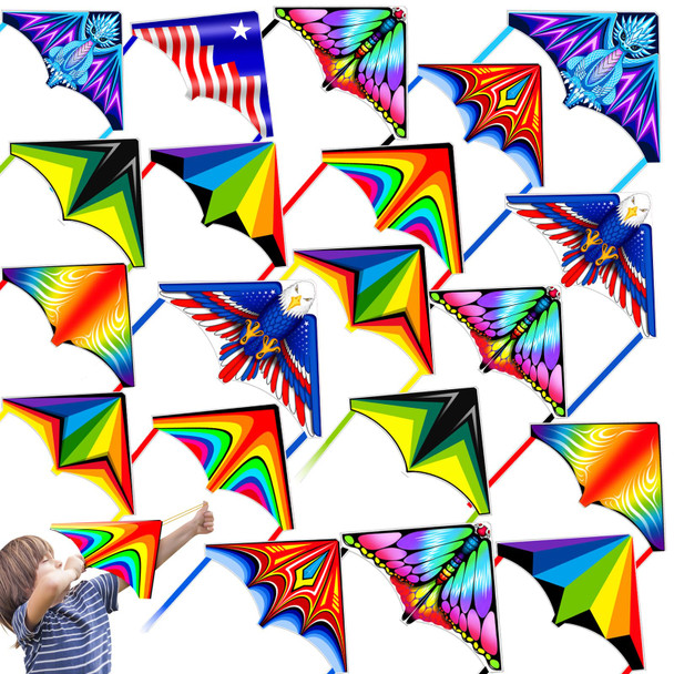 Yongnkids Mini Kite For Kids Adults, Finger Launcher Kites For Kids Age 3-5 4-8 8-12, Kid Kite Easy To Fly On Yard Beach Outdoor Toys, Great For Birthday Party Favors Stocking Stuffers