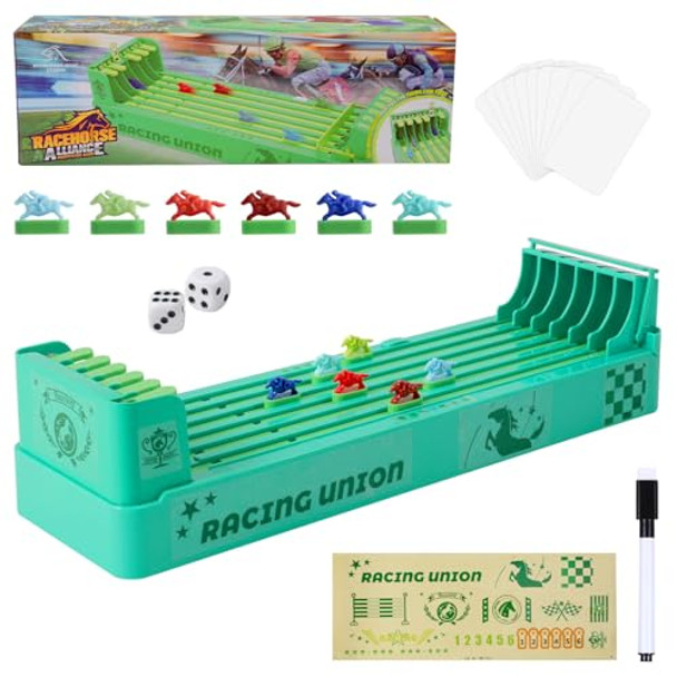 Yuunheg Horse Racing Game Kit,6-Horse Race Table Games With Cards,Marker Pen And Dice,Horse Racing Board Game For Adults,Table Games For Family And Friend Parties,Competition Entertainment Yuunheg Horse Racing Game Kit,6-Horse Race Table Games With Cards,Marker Pen And Dice,Horse Racing Board Game For Adults,Table Games For Family And Friend Parties,Competition Entertainment