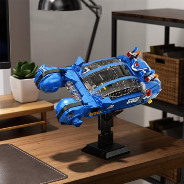 Ziqilighting Police Spinner Car Building Set With Stand, Sports Car Blocks Toy, Compatible With Lego, Play And Display Car Building Kit, Ideals S For Fans, Teens And Adults, Ages 12+ (988Pcs)