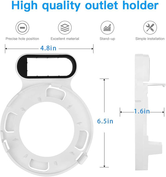 Outlet Holder Mount for TP-Link Deco M5, TP-Link Deco P7 Whole Home Mesh WiFi System, Sturdy Wall Mount Bracket for TP-Link Home WiFi by Koroao (1-Pack) Outlet Holder Mount for TP-Link Deco M5, TP-Link Deco P7 Whole Home Mesh WiFi System, Sturdy Wall Mount Bracket for TP-Link Home WiFi by Koroao (1-Pack)