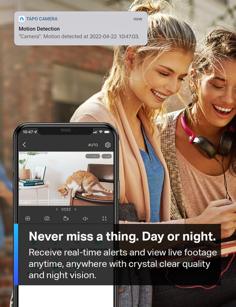 TP-Link Tapo 1080P Indoor Security Camera for Baby Monitor, Dog Camera w/ Motion Detection, 2-Way Audio Siren, Night Vision, Cloud & SD Card Storage, Works w/ Alexa & Google Home (Tapo C100) TP-Link Tapo 1080P Indoor Security Camera for Baby Monitor, Dog Camera w/ Motion Detection, 2-Way Audio Siren, Night Vision, Cloud & SD Card Storage, Works w/ Alexa & Google Home (Tapo C100)