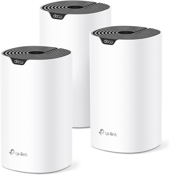 TP-Link Deco Mesh WiFi System (Deco S4) – Up to 5,500 Sq.ft. Coverage, Replaces WiFi Router and Extender, Gigabit Ports, Works with Alexa, 3-pack TP-Link Deco Mesh WiFi System (Deco S4) – Up to 5,500 Sq.ft. Coverage, Replaces WiFi Router and Extender, Gigabit Ports, Works with Alexa, 3-pack