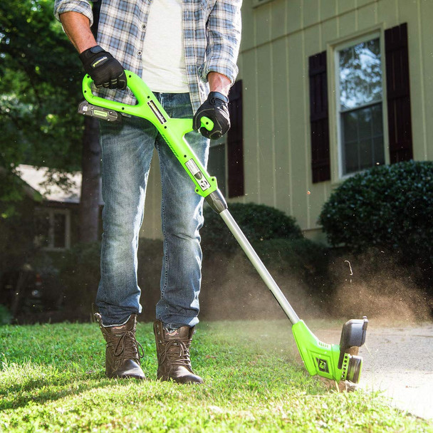 Greenworks 24V 10-Inch Cordless String Trimmer, Battery Not Included ST24B01