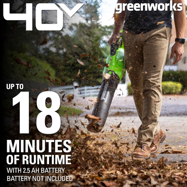 Greenworks Pro 80V (170 MPH / 730 CFM) Brushless Cordless Axial Blower, Tool Only BL80L02 & Greenworks PRO 80V Rapid Charger (Genuine Greenworks Charger) Greenworks Pro 80V (170 MPH / 730 CFM) Brushless Cordless Axial Blower, Tool Only BL80L02 & Greenworks PRO 80V Rapid Charger (Genuine Greenworks Charger)