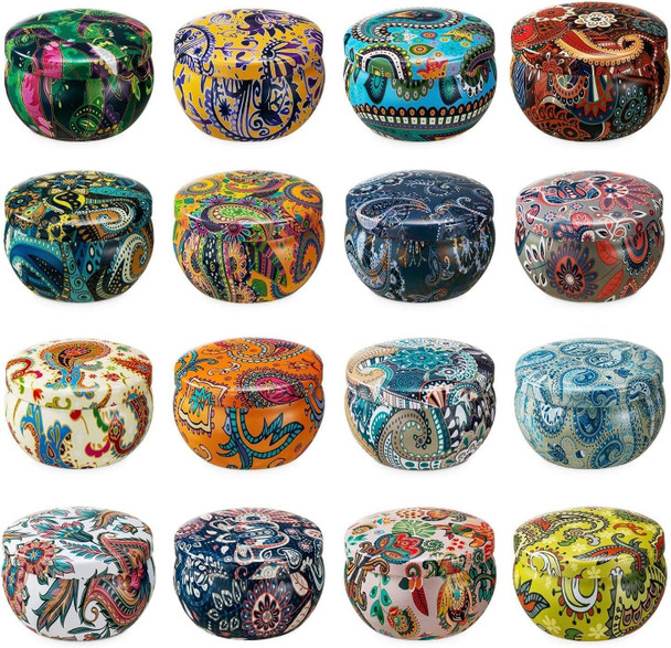 Set of 16 Small Scented Candles Soy Wax Aromatherapy Candles 2.5 OZ Portable Tin Candles with Lid, Relaxation Gifts Basket for Mother, Women, Friends and Coworkers Set of 16 Small Scented Candles Soy Wax Aromatherapy Candles 2.5 OZ Portable Tin Candles with Lid, Relaxation Gifts Basket for Mother, Women, Friends and Coworkers