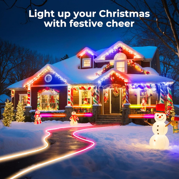 Andohai 100Ft Led Neon Rope Lights Flexible Led Rope Lights Control With App/Remote Ip67 Outdoor Rgb Color Changing Led Neon Lights Waterproof Music Sync Led Strip Neon Lights For Bedroom Decor Andohai 100Ft Led Neon Rope Lights Flexible Led Rope Lights Control With App/Remote Ip67 Outdoor Rgb Color Changing Led Neon Lights Waterproof Music Sync Led Strip Neon Lights For Bedroom Decor