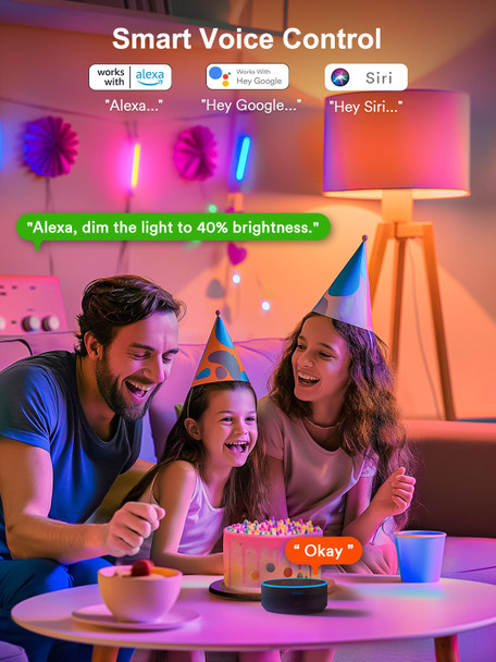 Angelhalo Smart Light Bulbs Color Changing A19 Led Light Bulb Work With Alexa And Google Assistant Wi-Fi & Bluetooth Light Bulbs 16 Million Colors Rgbcw Music Sync 800 Lumens 2.4Ghz Only4 Pack Angelhalo Smart Light Bulbs Color Changing A19 Led Light Bulb Work With Alexa And Google Assistant Wi-Fi & Bluetooth Light Bulbs 16 Million Colors Rgbcw Music Sync 800 Lumens 2.4Ghz Only4 Pack