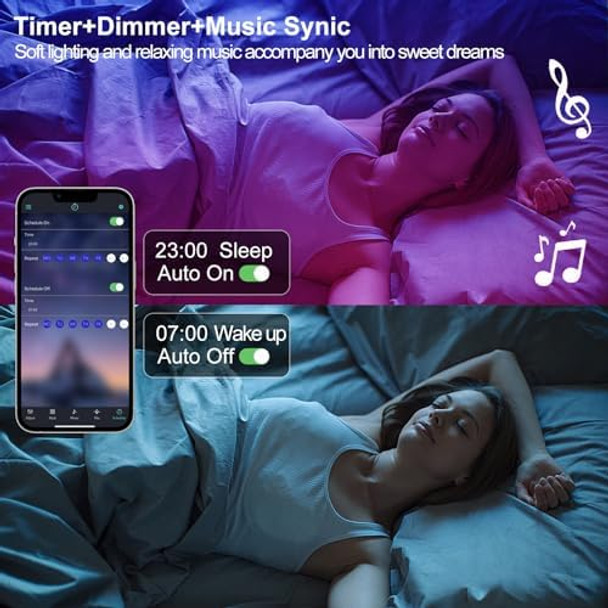 Auplf Motion Sensor Led Light Strip 19.68Ft Under Bed Lights Rgb 3 Mode Motion Activated Bed Light With Music Sync And Timer Dimmable Color Changing Led Lights Auplf Motion Sensor Led Light Strip 19.68Ft Under Bed Lights Rgb 3 Mode Motion Activated Bed Light With Music Sync And Timer Dimmable Color Changing Led Lights