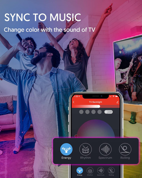 Avatar Controls Smart Tv Led Backlights 9.8Ft Wifi Strip Lights Compatible With Alexa Google Assistant Remote Music Sync 16 Million Rgb Colors Avatar Controls For 46-60 Inch Tvs Avatar Controls Smart Tv Led Backlights 9.8Ft Wifi Strip Lights Compatible With Alexa Google Assistant Remote Music Sync 16 Million Rgb Colors Avatar Controls For 46-60 Inch Tvs