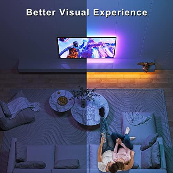 Bason Lighting Tv Led Backlight With Bluetooth App And Remote Control 9.8Ft Led Lights For Tv 32-58Inch Usb Powered Color Changing Light With Music Sync Timing For Game Room Bedroom Decor. Bason Lighting Tv Led Backlight With Bluetooth App And Remote Control 9.8Ft Led Lights For Tv 32-58Inch Usb Powered Color Changing Light With Music Sync Timing For Game Room Bedroom Decor.