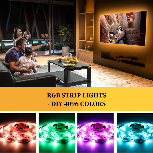 Bason Lighting Led Lights For Tv 13.09Ft Tv Led Backlight For 60-70 Inch Tv/Monitor Usb Led Strip Mood Light With 4096 Diy Colors Remote Control Tv Lights Behind For Gaming Room Tv Bias Light Kit Bason Lighting Led Lights For Tv 13.09Ft Tv Led Backlight For 60-70 Inch Tv/Monitor Usb Led Strip Mood Light With 4096 Diy Colors Remote Control Tv Lights Behind For Gaming Room Tv Bias Light Kit