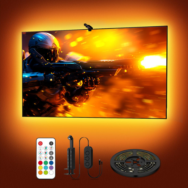 Deerdance Immersive Led Tv Light - Syncs With Screen Ar Sensor Rgb App Control (14.8Ft 24-100Inch) Deerdance Immersive Led Tv Light - Syncs With Screen Ar Sensor Rgb App Control (14.8Ft 24-100Inch)