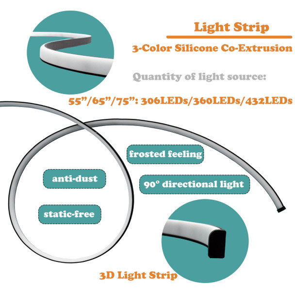 Frepers Led Backlight Flowing Color Light Strip Hdmi Sync Rgbiccw Smart Gradient Light Strip (65" Tv Immersive Ambient Lighting) Frepers Led Backlight Flowing Color Light Strip Hdmi Sync Rgbiccw Smart Gradient Light Strip (65" Tv Immersive Ambient Lighting)