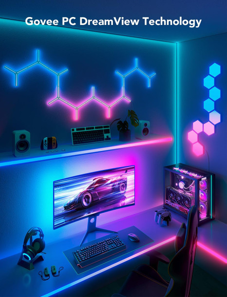 Govee Gaming Light For Monitor G1 Rgbic Led Backlight For 27-34 Inch Pc Smart Led Lights For Monitors With Color Matching Adapts To Curved Monitors Double Strip Light Beads With 123 Scene Modes Govee Gaming Light For Monitor G1 Rgbic Led Backlight For 27-34 Inch Pc Smart Led Lights For Monitors With Color Matching Adapts To Curved Monitors Double Strip Light Beads With 123 Scene Modes