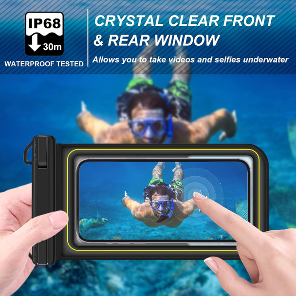 Waterproof Phone Pouch Floating, IP68 Waterproof Phone Case for iPhone 16 Pro 15 14 13 12 11 Pro Max Samsung Google, Dry Bag with Adjustable Lanyard, Up to 6.7'' Black Waterproof Phone Pouch Floating, IP68 Waterproof Phone Case for iPhone 16 Pro 15 14 13 12 11 Pro Max Samsung Google, Dry Bag with Adjustable Lanyard, Up to 6.7'' Black