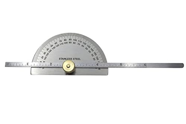 Ai  Stainless Steel Degree Protractor With Depth Gauge