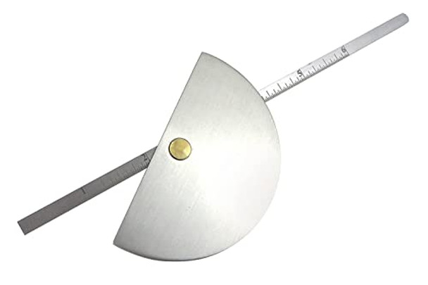 Ai  Stainless Steel Degree Protractor With Depth Gauge