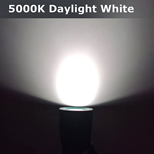 Aizzkry Outdoor Spotlight Plug In Weather Resistant Heavy Duty Stake Landscape Light For Yard Tree Flag Holiday Decor 6Ft Cord 120V 300Lm 5000K Green Etl Listed 2Pack