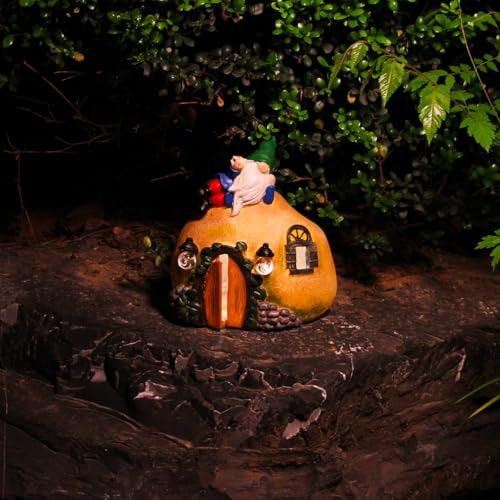 Amugmilk Fairy Garden Houses For Outsideoutdoor Solar Mini Gnomes Statues Decorations For Yard Patio Lawnmother'S Day Housewarming S For Women