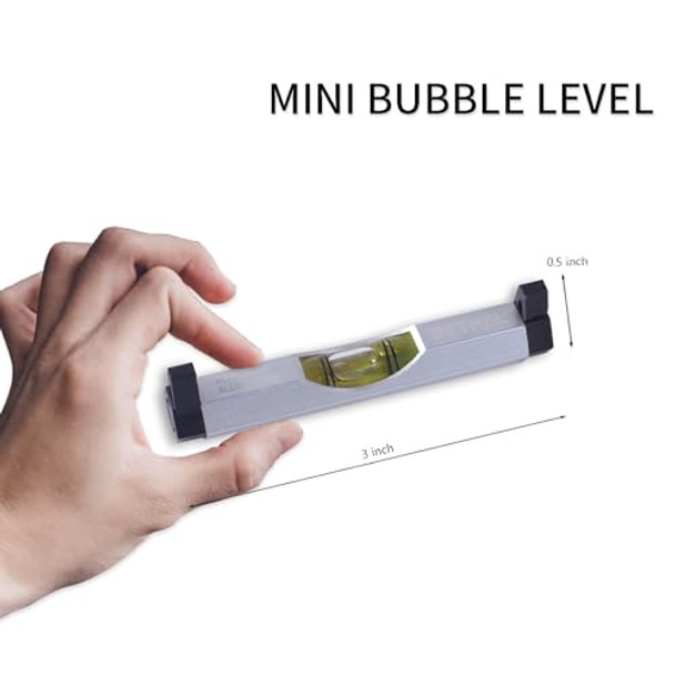 Bethel 3 Packs Bubble Line Level String Tools Aluminum Mini Leveler For Construction Engineering Camping Diy Projects