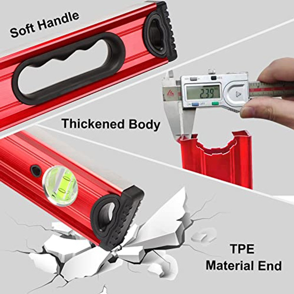 Bethel 24 Inch Digital Magnetic Level Digital Smart Torpedo Level Tool Electroniclevel Tool And Protractor - Master Precision - Ip54 Dustproof And Waterproof With Carrying Bag
