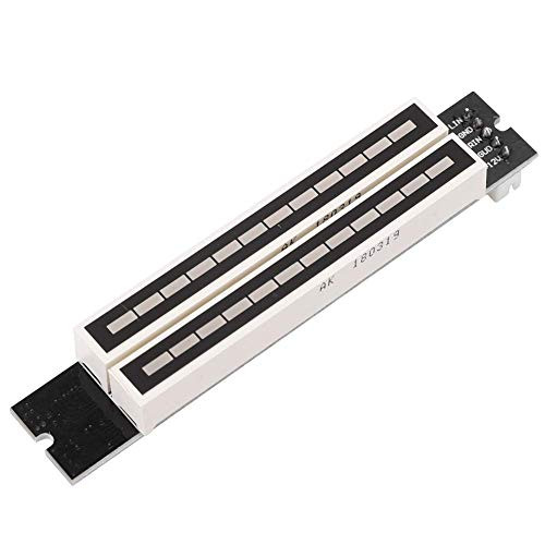 Bnineteenteam Dual 12 Stereo Level Indicator Adjustable Light Speed Level Meter Board Module With Agc Mode