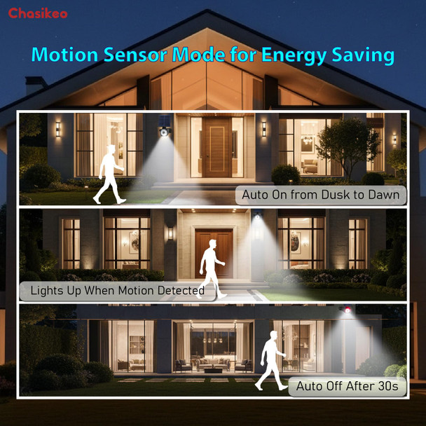 Chaiskeo Solar Motion Sensor Lights Outdoor Solar Security Flood Lights Solar-Powered Led Spotlight Fake Camera Spot Lights Ip67 Waterproof For Garden Yard Pathway Patio Driveway (2 Pack)