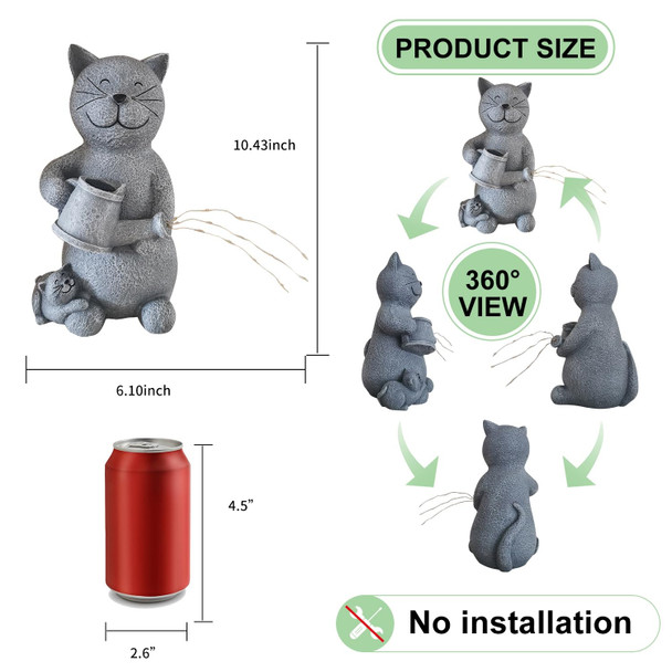 Chenchuchin Solar Rabbit Garden Statues Outdoor Bunny Decor Resin Rabbit Figurine Lying On The Moon Cuddling A Baby Bunny With Led Lights For Porch Patio Lawn Yard Easter Housewarming Gardening S For Mom