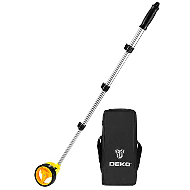 Dekopro Measuring Wheel Measures Up To 99999 Ft Compact Wheel With Carrying Bag4-Inch