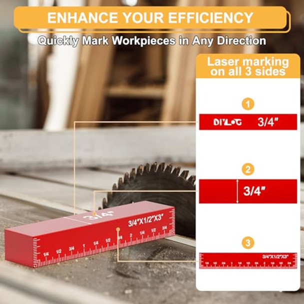 Diylog Router Table Setup Bars 14 Pcs Aluminumset Setup Blocks Woodworking Set Up Blocks For Woodworking Setup Blocks Gage Blocks For Router Table Saw And Angle Measure Set Up