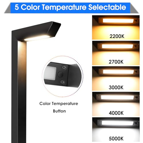 E Energetic Lighting Energetic Low Voltage Led Landscape Light Brown Aluminum Pathway Lighting 4Pcs