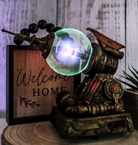 Ebros  Ebros Steampunk Electric Plasma Laser Static Storm Ball Blaster Gun Decorative Steampunk Gun Accent Lamp Figurine 8.25" L