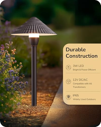 Edishine 5Cct Low Voltage Pathway Lights Wired 2700K/3000K/3500K/4000K/5000K Led Landscape Path Lights 12V 3W 160Lm Waterproof Outdoor Landscape Lighting For Yard Garden Walkway Aluminum 4 Pack