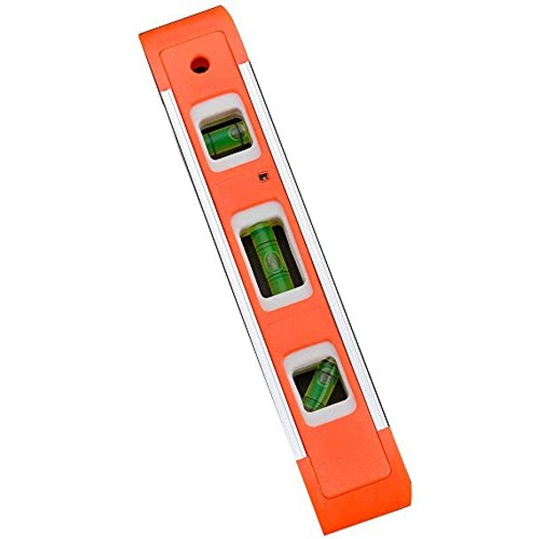 Edward Tools Magnetic Torpedo Level 9” - Strong Magnet Level For Quick Attach - Accurate Easy To Read Vials - 45°/90°/180° - Aluminum Shock Resistant Frame - For Hanging Pictures Rv Camper (2)