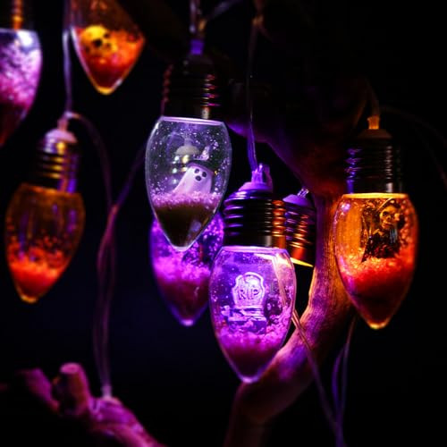 Ehuoyan Halloween String Lights With 12 Spooky Dolls String Lights For Outside White Lights String Indoor Battery Twinkle Lights Indoor Lights For Decoration