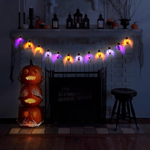 Ehuoyan Halloween String Lights With 12 Spooky Dolls String Lights For Outside White Lights String Indoor Battery Twinkle Lights Indoor Lights For Decoration