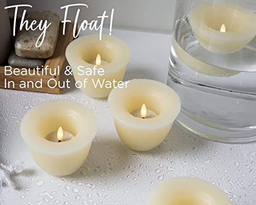 Enchanted Spaces Set Of 6 Floating Wax Bowl Candle Holders Candle Holders Only. Tealights Sold Separately