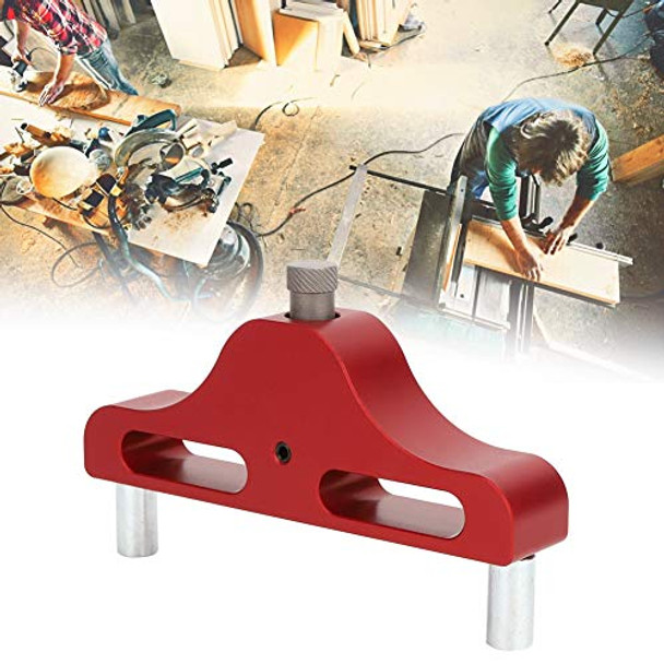 Garosa Precision Woodworking Marking Tool - Aluminum Alloy Scribing Gauge (95Mm Adjustable Center Finder) - Red