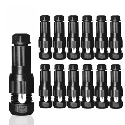 Glw 12 Pack Low Voltage Landscape Lights Connectors Work For Outdoor Led Landscape Lighting Path Garden Spotlights 12-16 Gauge Cable Wire Connector