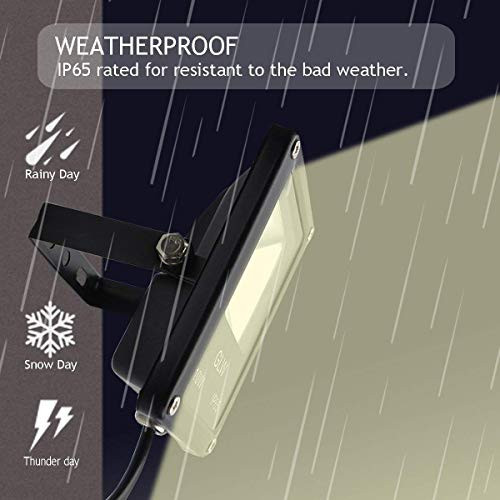 Glw 10W Led Landscape Lights 12V Low Voltage Outdoor Spotlights Warm White 3000K Ip65 Waterproof With Spike Stand For Gardenyarddeckstep [4 Pack]