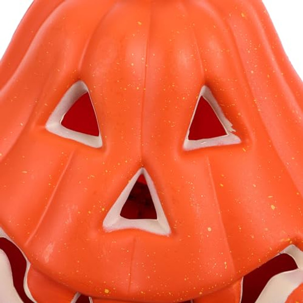 Homoyoyo Hollow Halloween Pumpkin Lantern: Jack O Lantern Pumpkin Prop With Led Light - Led Glowing Light For Indoor Outdoor Decor