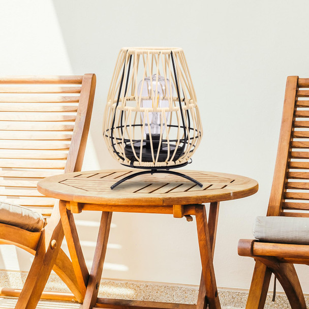 Huyieno 2Pk Solar Lanterns Outdoor Waterproof Hanging Rattan Lantern Lights Solar Powered Decorative Table Lamp For Garden Patio Courtyard Lawn