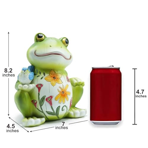 Indomon Solar Outdoor Frog Statue Lighting Waterproof Frog Statue Lightoutdoor Lighting Decorations For Patioyardlawn Porch Ornament