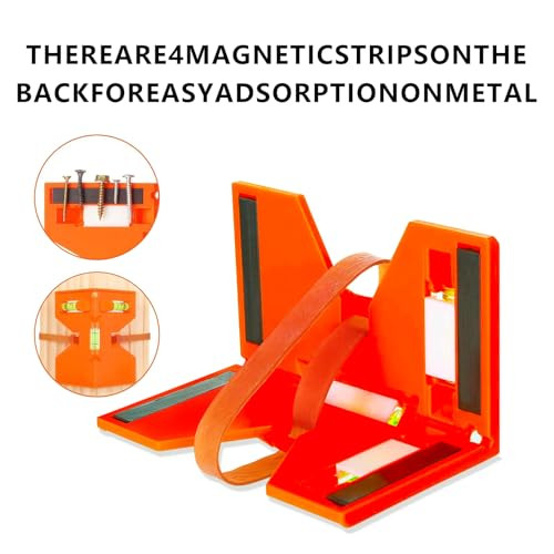 Jyk Magnetic Composite Post Level 2Pcselastic Loop 3 Vials For Easy Plumb & Level Hands- Operation